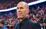 Wide smile from Zidane due to Real Madrid